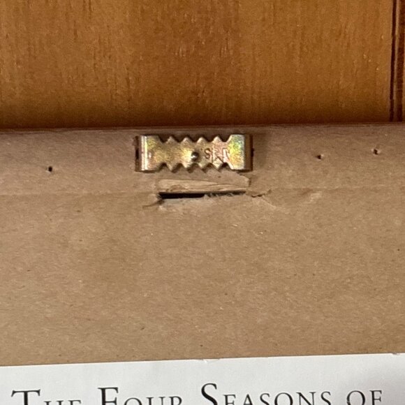 Vtg 1999 Winnie Pooh Wood Frame Wall Hanging "Four Seasons" Nursery Art USA  9.5 - Picture 7 of 16